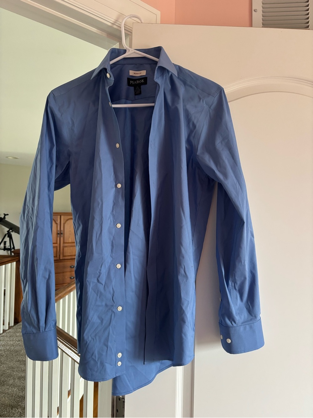 Jos. A. Bank Light Blue Skinny Fit Button-Up Shirt